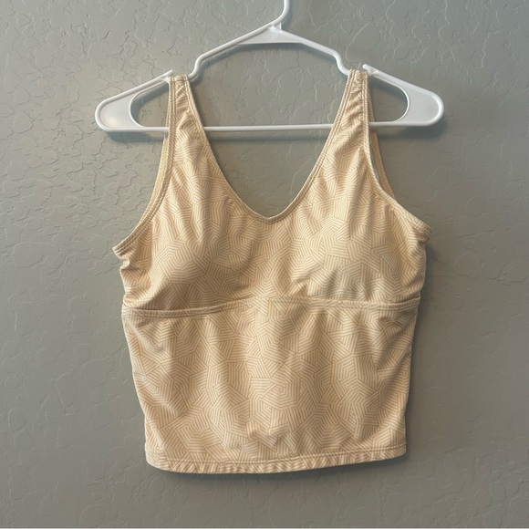 Geode swimwear yellow white geometric pattern tankini set size large - Picture 3 of 16